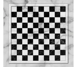 Damier tapis de jeu Dames enroulable 50x50 cm (sans les pions)