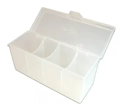 Deck box - Boite 4 compartiments plastique 21.7 x 8.2 x 10 cm