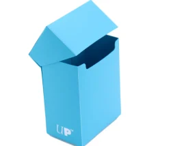 Deck box BLEU clair- Boite cartes de jeux - plastique 9.5 x 7 x 4.5 cm
