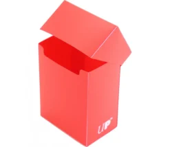 Deck box ROUGE- Boite cartes de jeux - plastique 9.5 x 7 x 4.5 cm