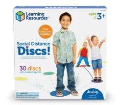 Distanciation sociale - 30 disques colorés 25 cm de diamètre + 1 corde