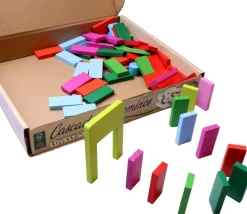 Dominos cascade 123 pièces en bois