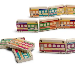 Dominos TRAINS en bois géant jeu