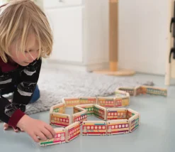 Dominos TRAINS en bois géant jeu
