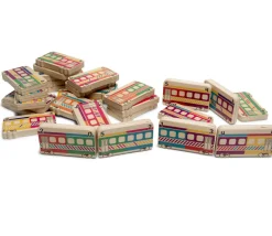 Dominos TRAINS en bois géant jeu