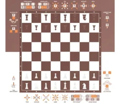 Echiquier tapis de jeu enroulable pédagogique 40x40 cm