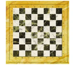 Echiquier tapis de jeu enroulable marbré 50x50 cm