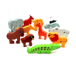 Elephant en bois 13 x 9.3 x 2.5 cm