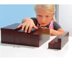 Escalier Marron Montessori - 10 briques en bois