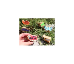 Escargot en bois 37 x 65 x 25 mm