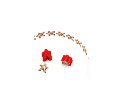 Etiquette autocollante Père Noël pour personnalisation meeple