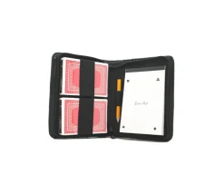 Etui pour cartes à jouer avec cartes, bloc note et crayon