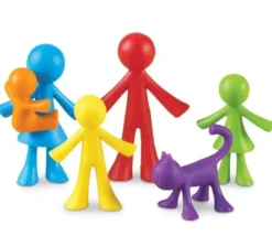 Famille : 72 personnages de jeu multicolores environ 6 cm