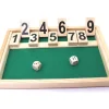 Fermez la boite jeu en bois 26.5 cm shut the box - Fabriqué en France