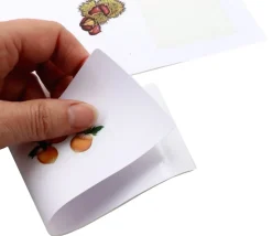 Feuille A4 avec 5 mini cartes à jouer blanches prédécoupées à imprimer 43,5 x 67,5 mm