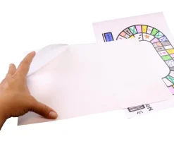 Feuille autocollante A4 transparente pour accessoires, plateaux, boites