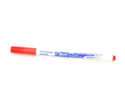 Feutre Velleda Bic rouge effaçable pour tableau blanc ou ardoise pointe fine