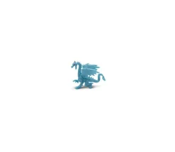 Figurine mini mini dragon bleu - Dragon des glaces 22 x 30 x 10 mm