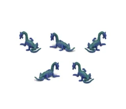 Figurine mini mini dragon des mers bleu-vert 25 x 5 x 15 mm