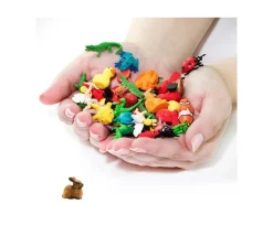 Figurine mini mini lapin marron 20 x 18 x 10 mm