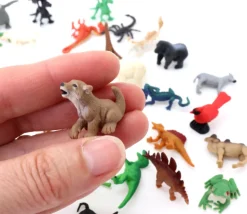 Figurine mini mini loup 25 x 20 x 15 mm