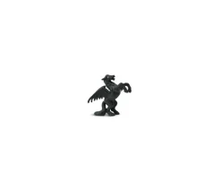 Figurine mini mini pégase noir 30 x 25 x 10 mm