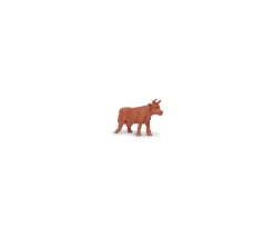 Figurine mini mini vache marron 15 x 10 x 28 mm