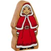 Figurine Mère Noël en bois 10.3 cm personnage jeu