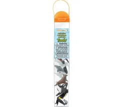 Figurines Antarctiques 6 cm- 10 animaux dans un tube