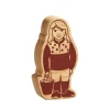 Fille de la ferme en bois 80 x 42 x 25 mm personnage jeu