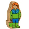 Fille de la ferme en bois 80 x 42 x 25 mm personnage jeu