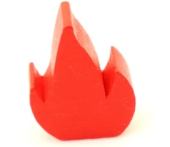 Flamme feu 25 x 20 x 10 mm