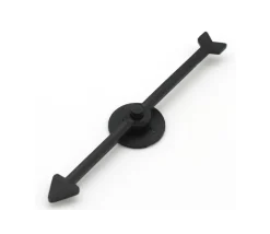 Flèche 100 mm noire (10 cm) pour créer un jeu avec une roue