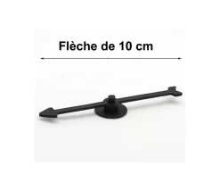 Flèche 100 mm noire (10 cm) pour créer un jeu avec une roue