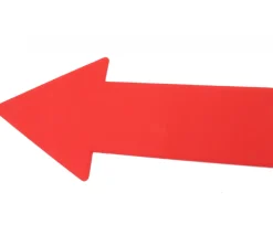 Flèche marquage au sol 34.5 x 16 cm rouge à l'unité