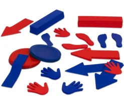 Flèche marquage au sol 34.5 x 16 cm rouge à l'unité