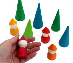 Forêt des lutins - 9 pièces en bois