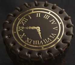 Gobelet lancer dés en cuir Steampunk