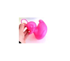 Grand Canard 15 cm rose pour jeu de pêche bec fermé - à l'unité