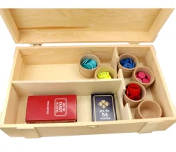 Grand coffret bois 37.5 x 22.4 x 11 cm avec charnières - coins métal