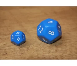 Grand dé à jouer 12 faces dodécaèdre jumbo à l'unité (couleur mise au hasard)