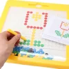 Grand jeu magnétique multicolore avec crayon et modèles