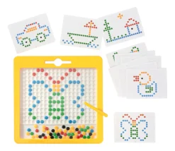 Grand jeu magnétique multicolore avec crayon et modèles