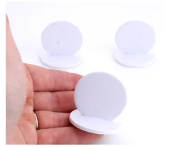 Grand Pion rond à personnaliser - support blanc 38 x 38 mm