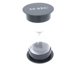 Grand sablier 30 secondes - NOIR - 12 cm de haut super lisible GM