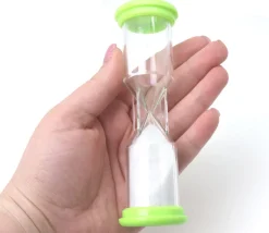 Grand sablier de jeu 5 minutes - VERT CLAIR - 13.2 cm GM