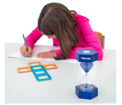 Grand sablier super lisible 10 minutes - ORANGE - 16 cm MAXI