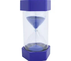 Grand sablier super lisible 5 minutes - BLEU - 16 cm MAXI