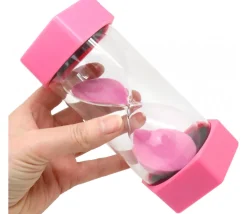 Grand sablier super lisible 2 minutes - ROSE - 16 cm MAXI