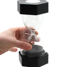 Grand sablier super lisible 30 minutes - NOIR - 16 cm MAXI